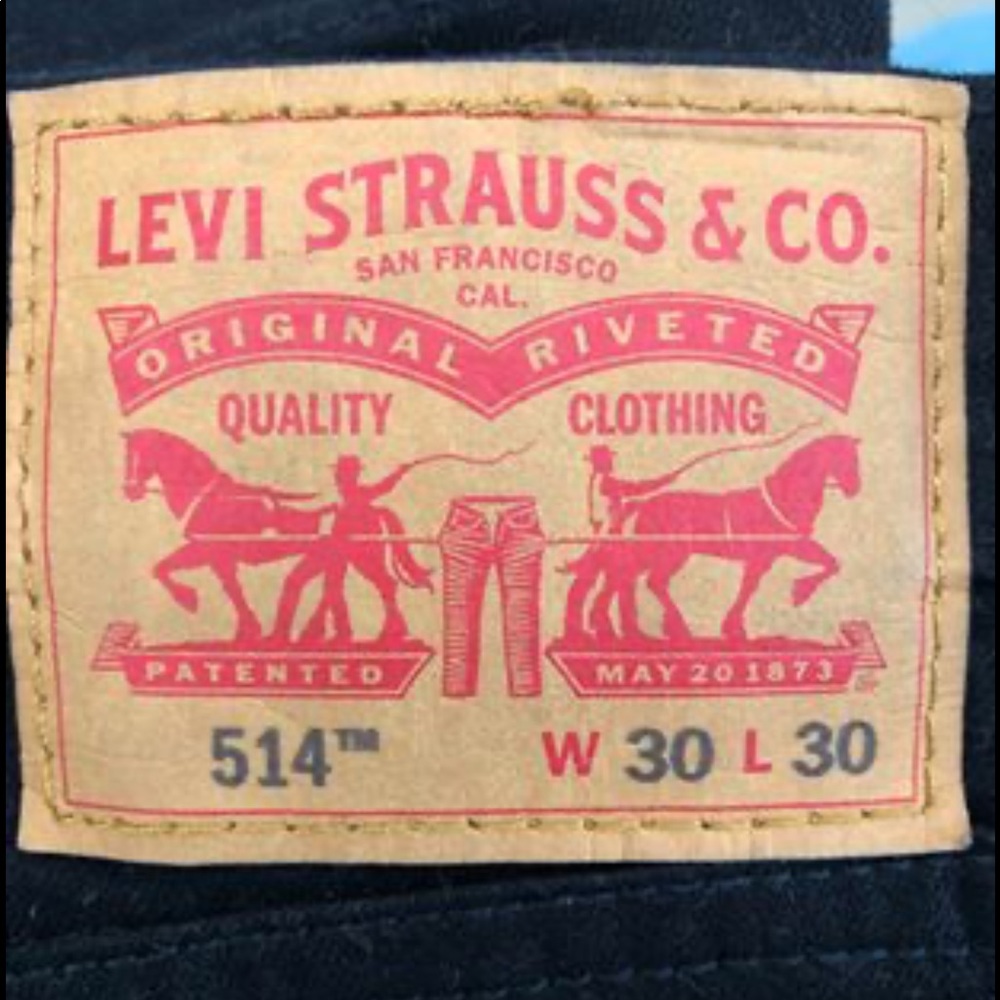 Men’s 514 Levi’s...black...size 30x30...Like-new!